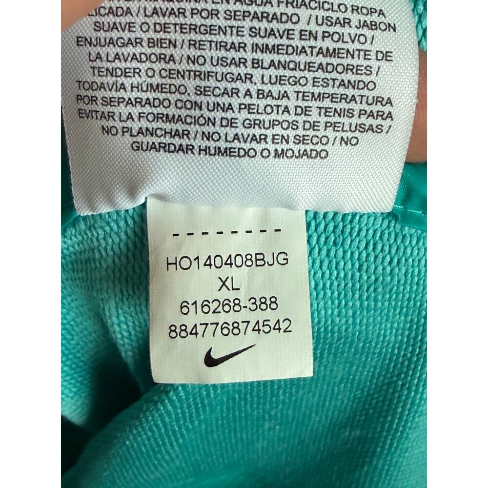 Nike AeroLoft 800 Hybrid Long Sleeve Zip Running Jacket Teal Blue Womens Size XL - Picture 8 of 11